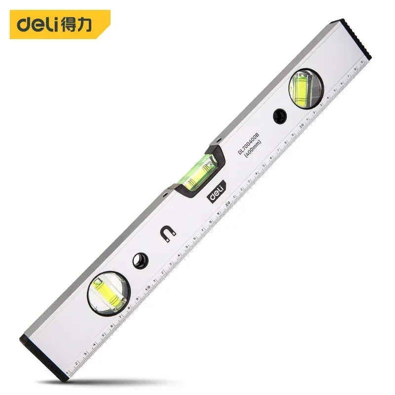 Spirit Level Magnetic Torpedo Level Tool with 3 Vials Aluminum Shockproof Bubble Level High Visibility Durable Measuring Leveler