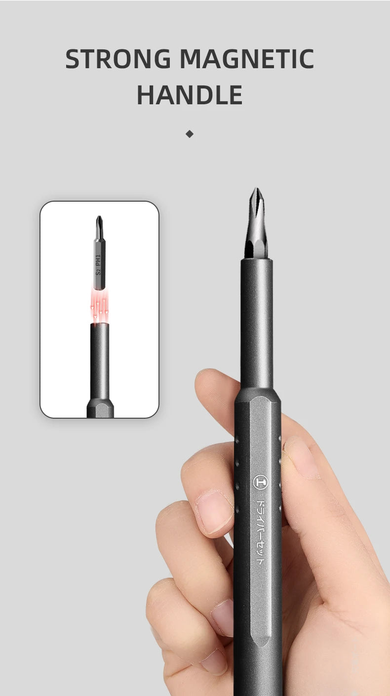 Screwdriver Kit 30 40 44 Precision Magnetic Bits Dismountable Screw Driver Set Mini Tool Case for Smart Home PC Phone Repair