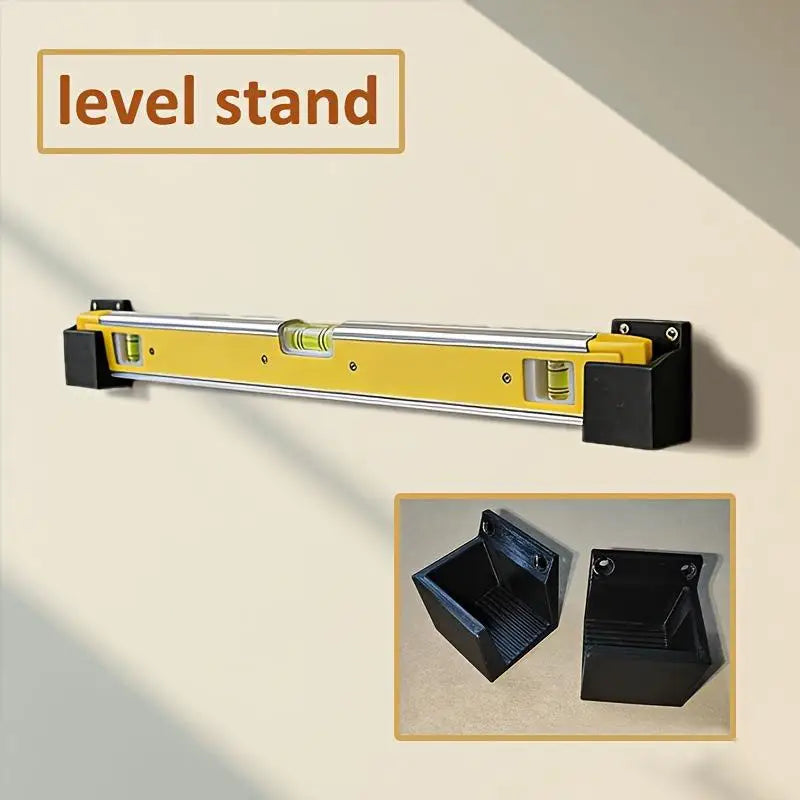 【S】2PCS Spirit Level Wall Mount Holders With Durable Construction And Easy Installation Perfect For Garage Workshop Tool Storage