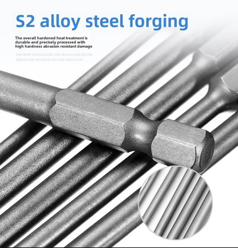 Screwdriver Set Strong Magnetic Batch Head Steel Slotted Cross Screw Driver Bits Car Repair Utility Electric Tool Accessories