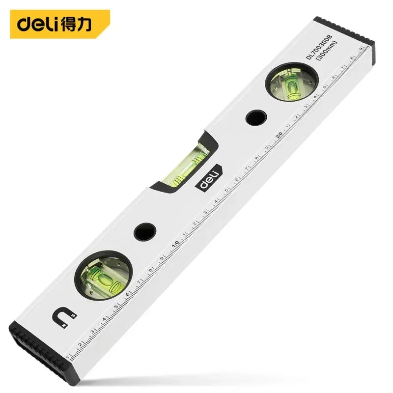 Spirit Level Magnetic Torpedo Level Tool with 3 Vials Aluminum Shockproof Bubble Level High Visibility Durable Measuring Leveler