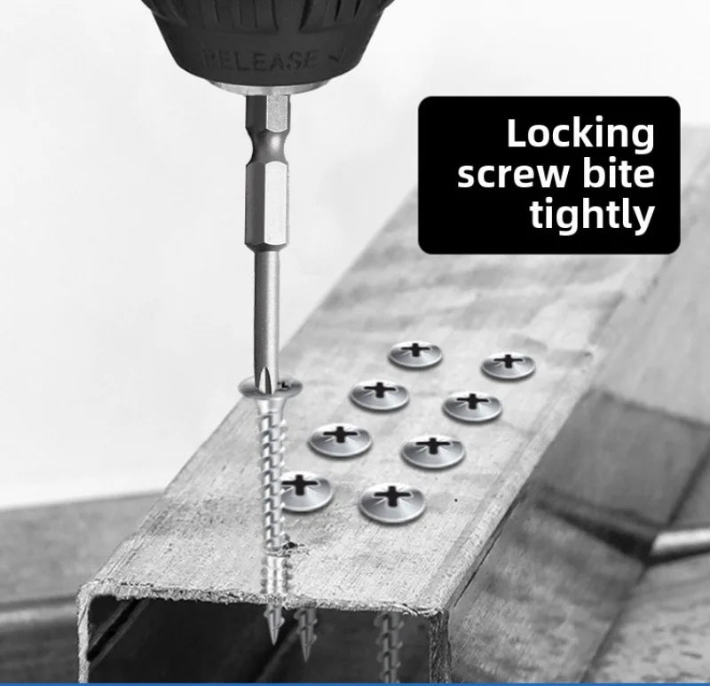 Screwdriver Set Strong Magnetic Batch Head Steel Slotted Cross Screw Driver Bits Car Repair Utility Electric Tool Accessories