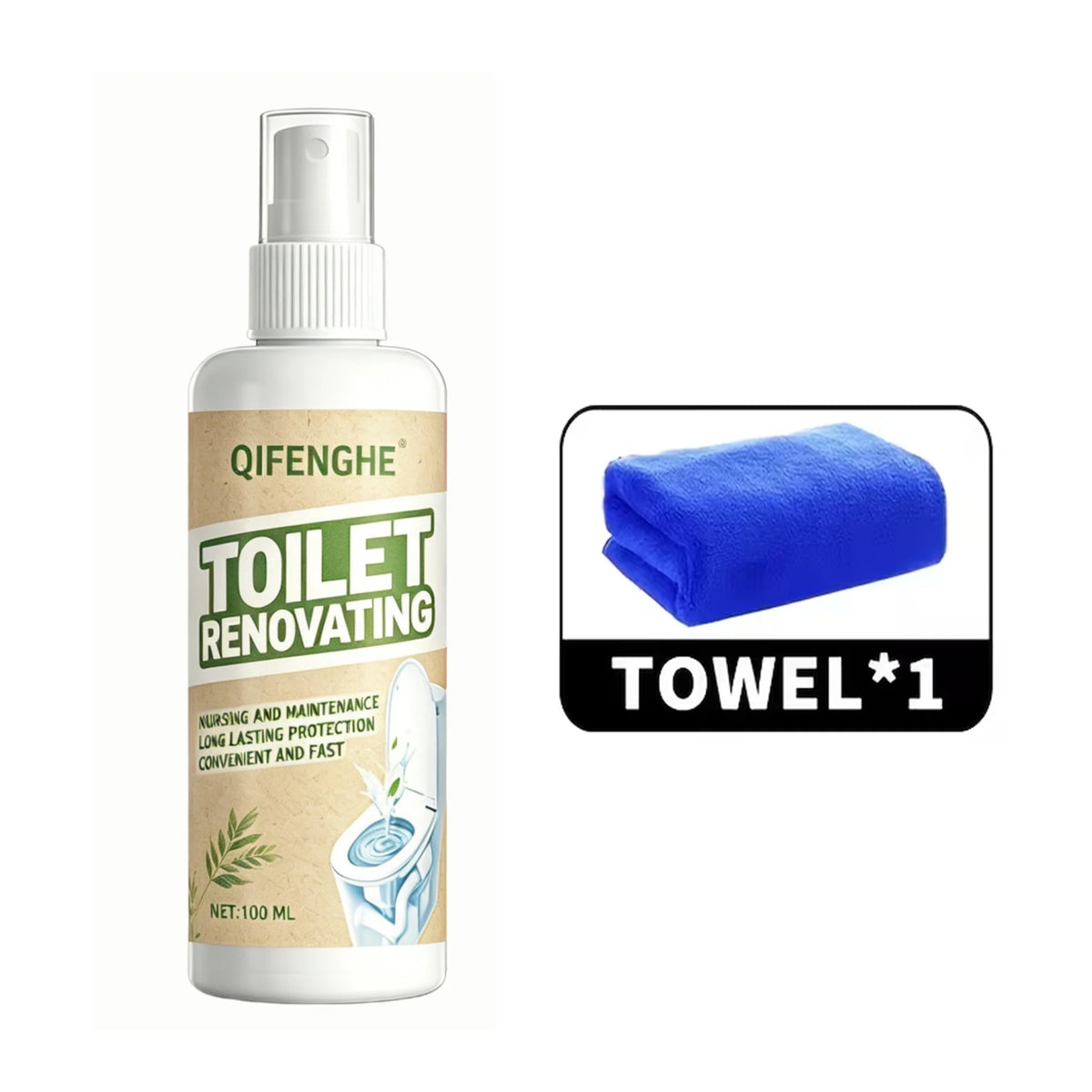 Bathroom Toilet Renovation Spray, Convenient Nursing & Maintenance for Long-Lasting Cleanliness