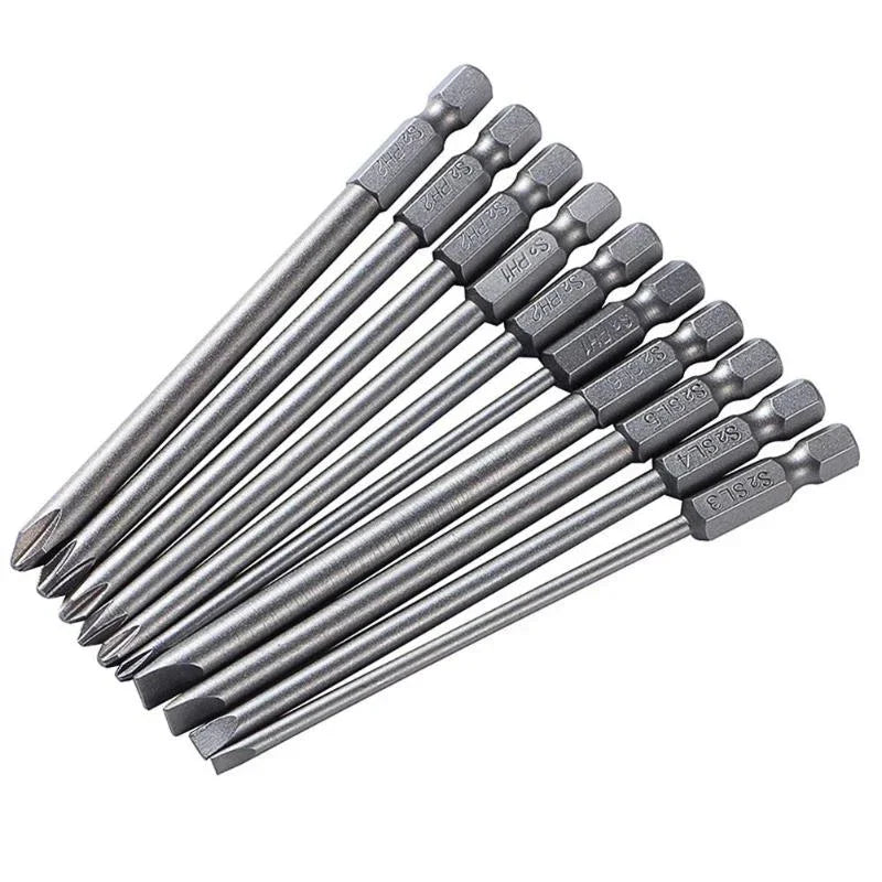 Screwdriver Set Strong Magnetic Batch Head Steel Slotted Cross Screw Driver Bits Car Repair Utility Electric Tool Accessories
