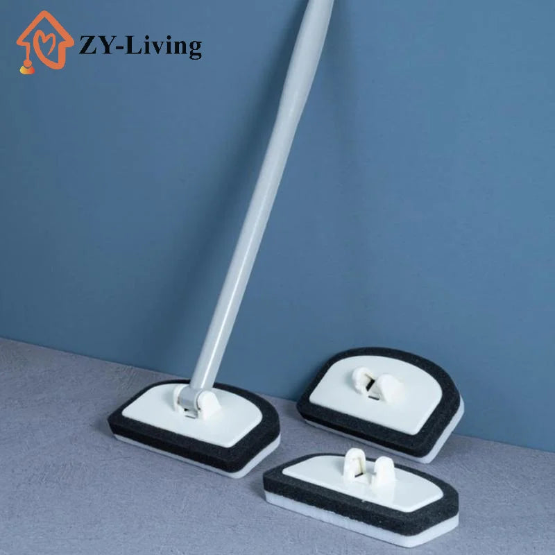 Bathroom Sponge Cleaning Brush Multi-Functional Tool Long Handle Removable Household Floor Bathtub Brushes Ceramic Tile Brush