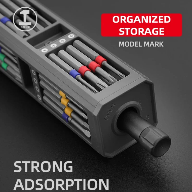 Screwdriver Kit 30 40 44 Precision Magnetic Bits Dismountable Screw Driver Set Mini Tool Case for Smart Home PC Phone Repair