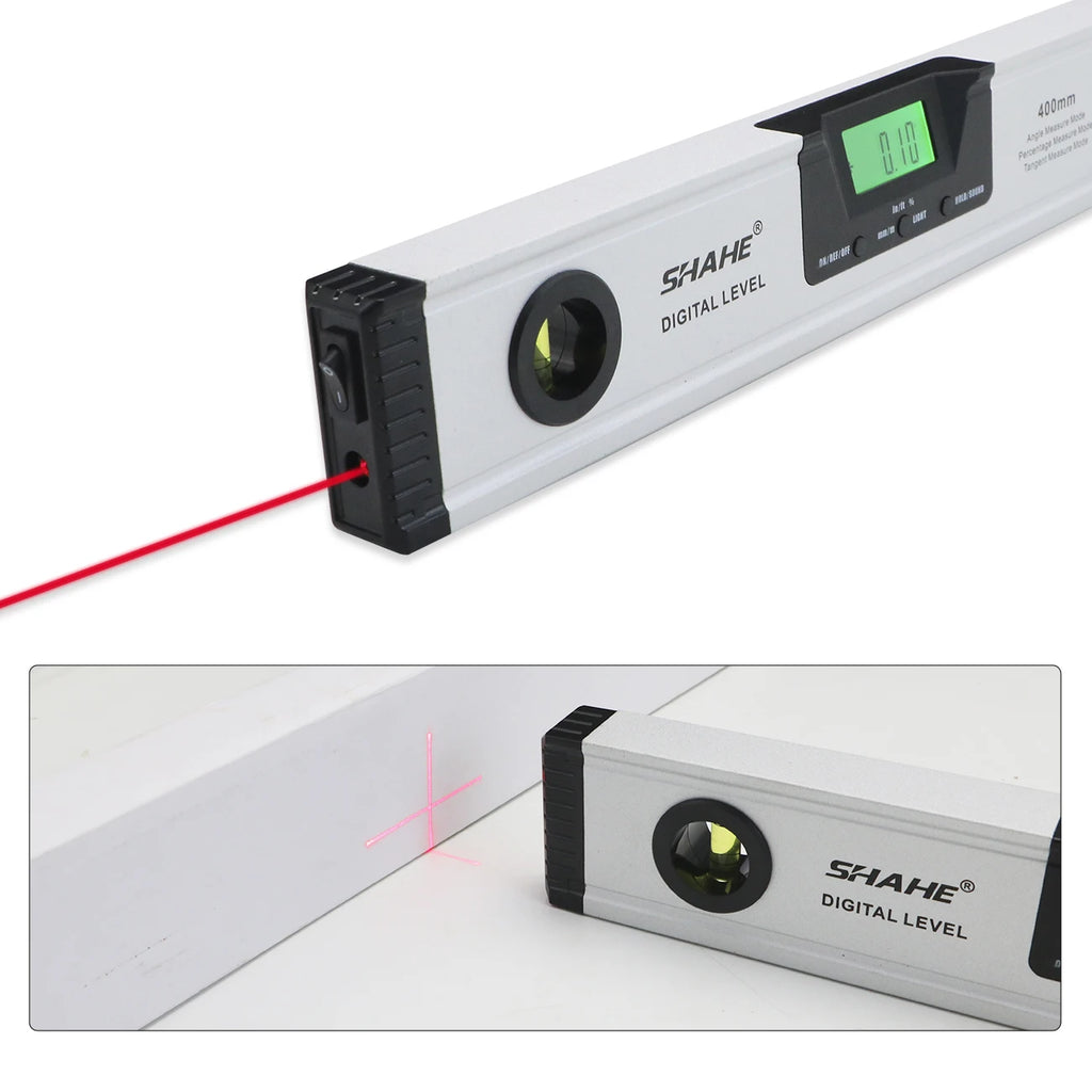 Shahe 1000 mm Digital Spirit Level With Magnets and Backlight Aluminum Alloy Spirit Level