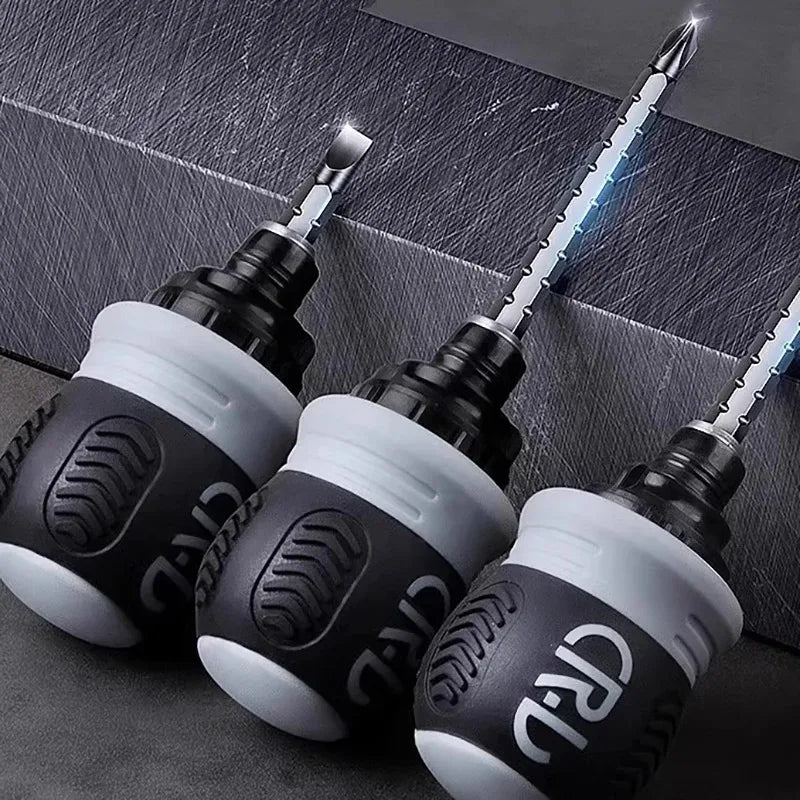 New Ratchet Screwdriver Set Dual-Purpose Short Shaped Radish Head Screwdriver High Hardness Labor-Saving Screwdriver DIY Tools