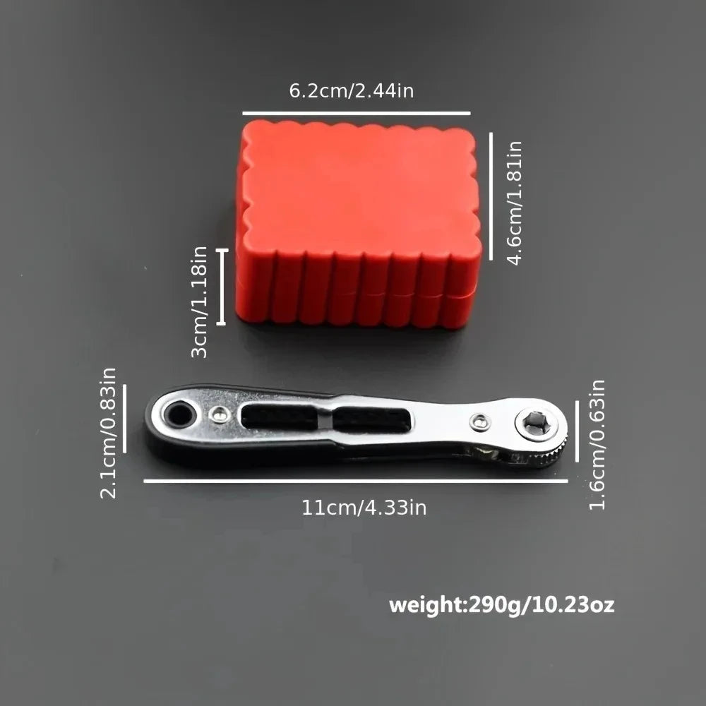 Two-way Multi-function Ratchet Screwdriver, Forward and Reverse Working Screwdriver for Tight Spaces